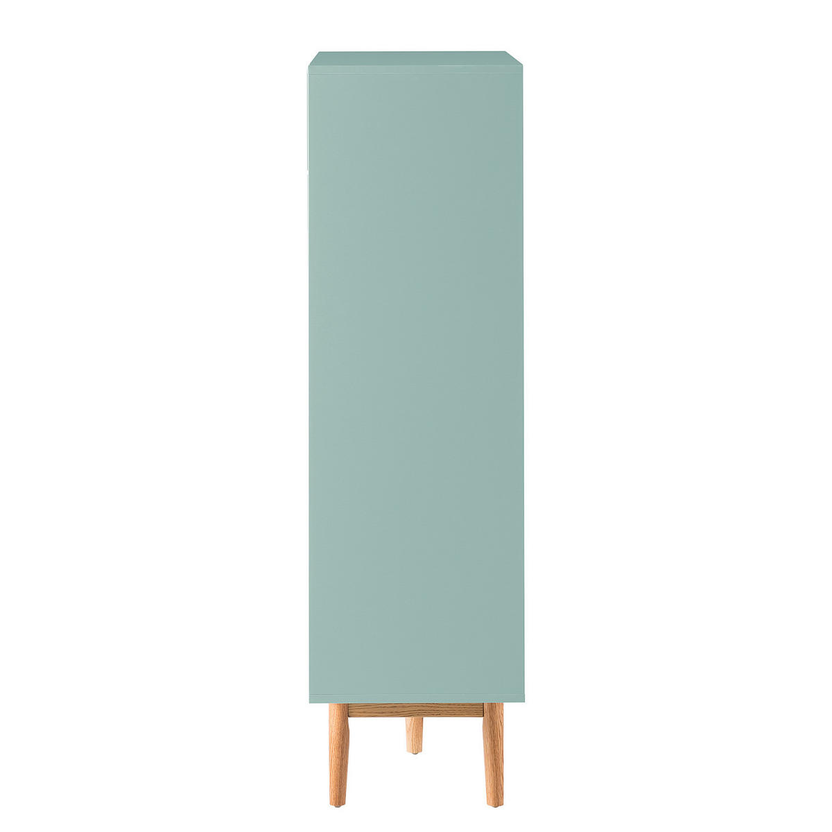 SCHUHKOMMODE mit 2 Schubladen - Eichefarben/Mintgrün, Holzwerkstoff (110/132/38cm) - home24