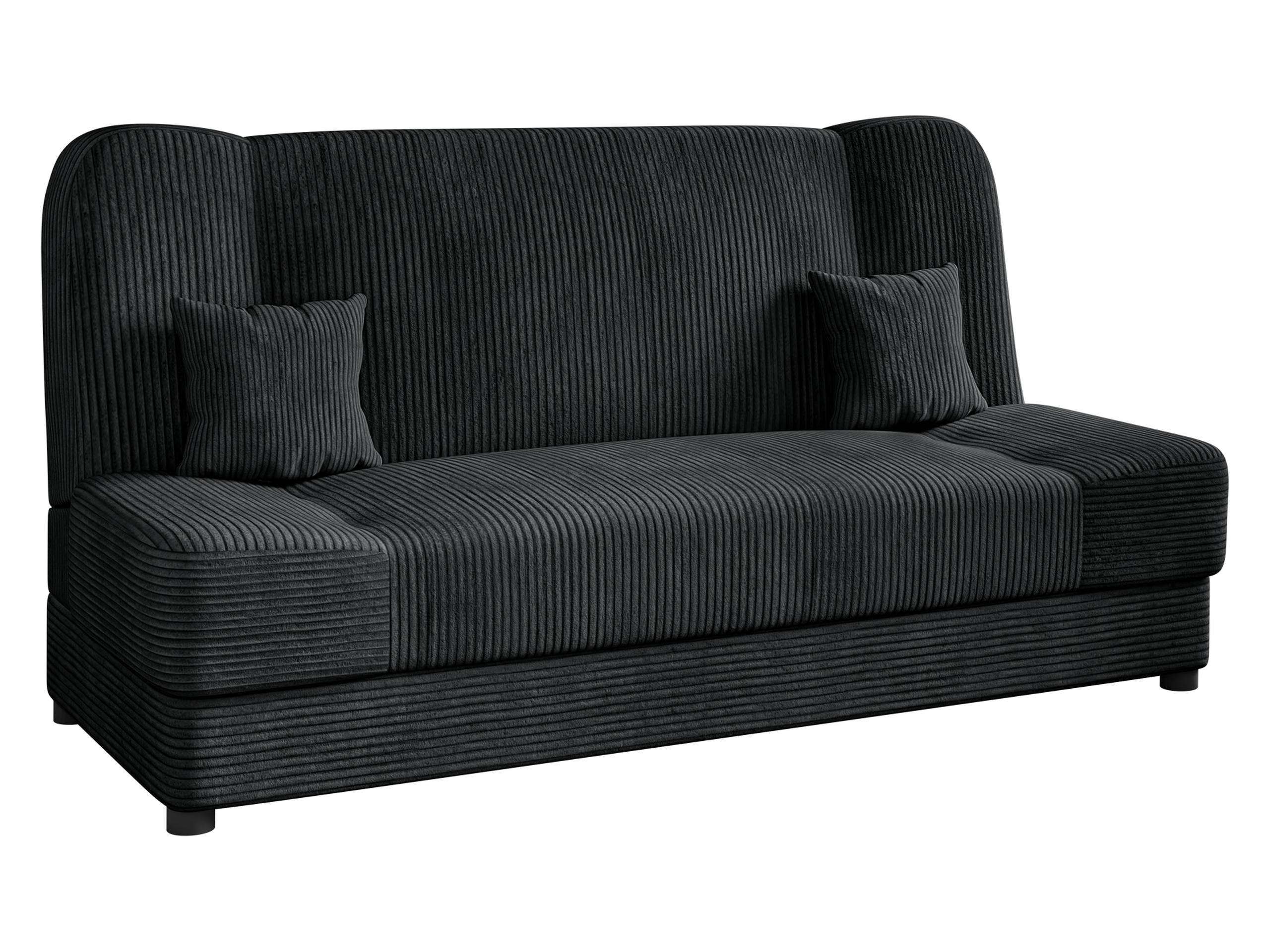 SCHLAFSOFA Jonas Cord - Dunkelgrau, Holz/Textil (195/86/87cm) - MIRJAN24