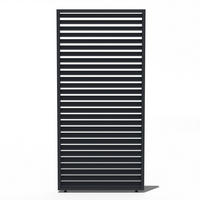 LAMELLENWAND für Pergola horizontal 93cm aus Aluminium grau - Anthrazit, Metall (93/234/6cm) - WEIDE