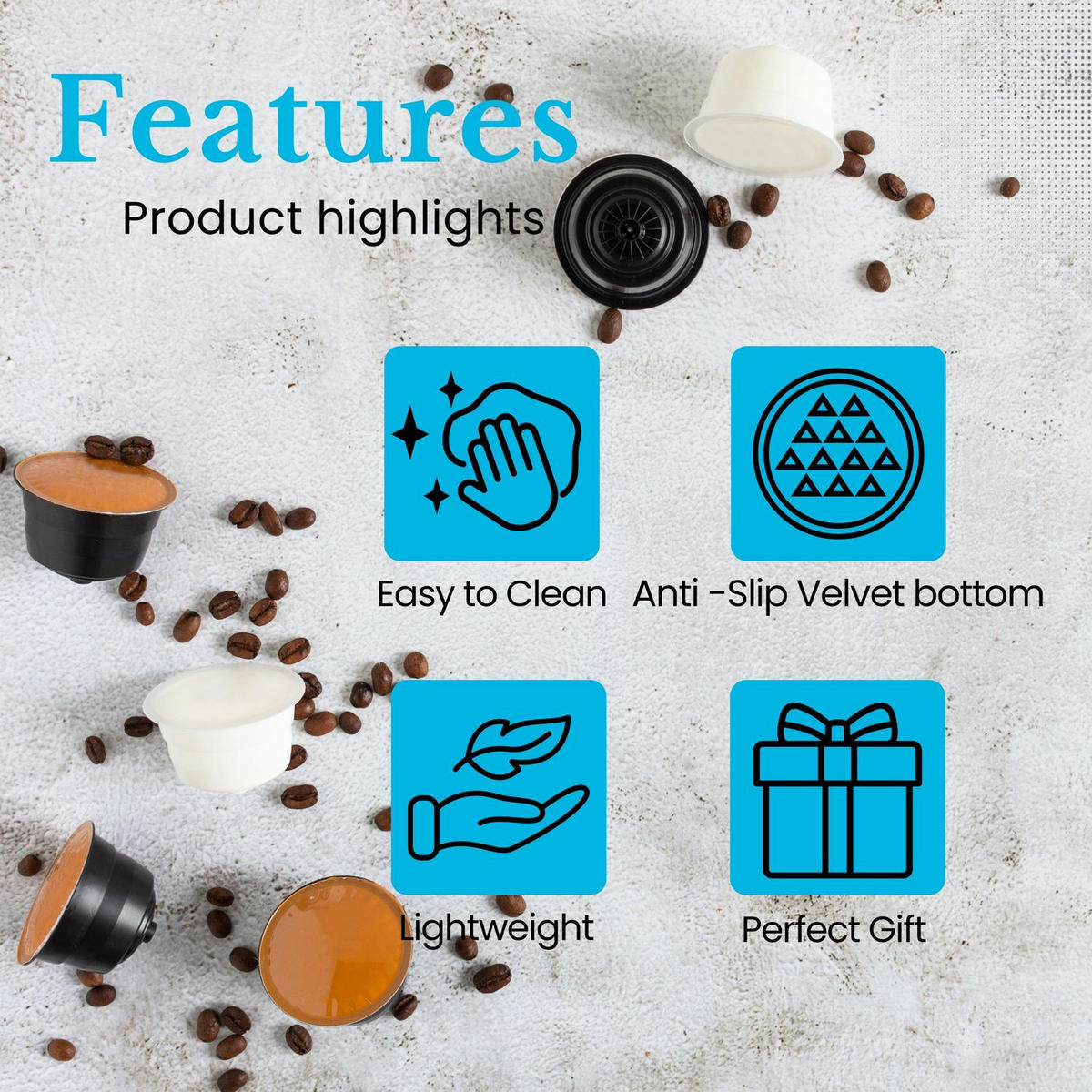 KAFFEEKAPSEL Halterung für 32 Kapseln kompatibel mit Dolce Gusto Kapseln - Silberfarben, Metall (13.5/43/13.5cm) - Intirilife