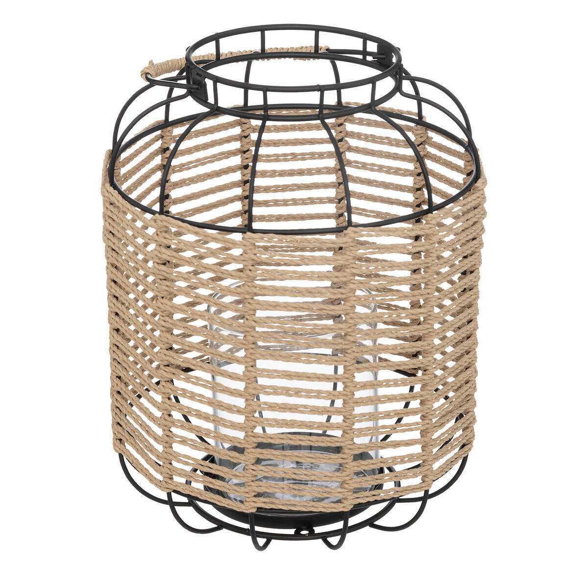 LATERNE Cosy 33 cm - Braun, Metall (22/27.5/22cm) - Atmosphera Createur d´interieur