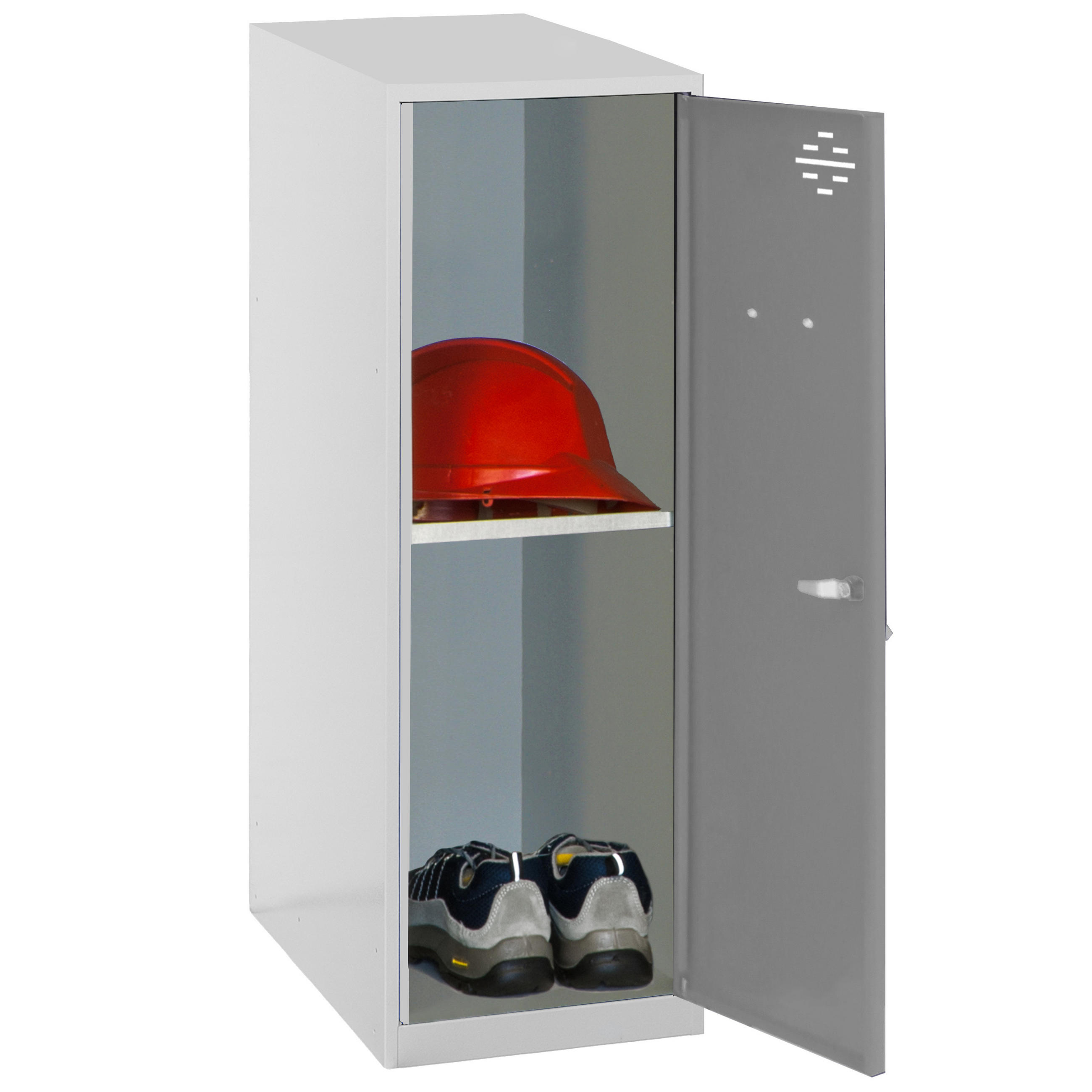 Proregal Schliessfachschrank Grau 30x91.5x50 cm
