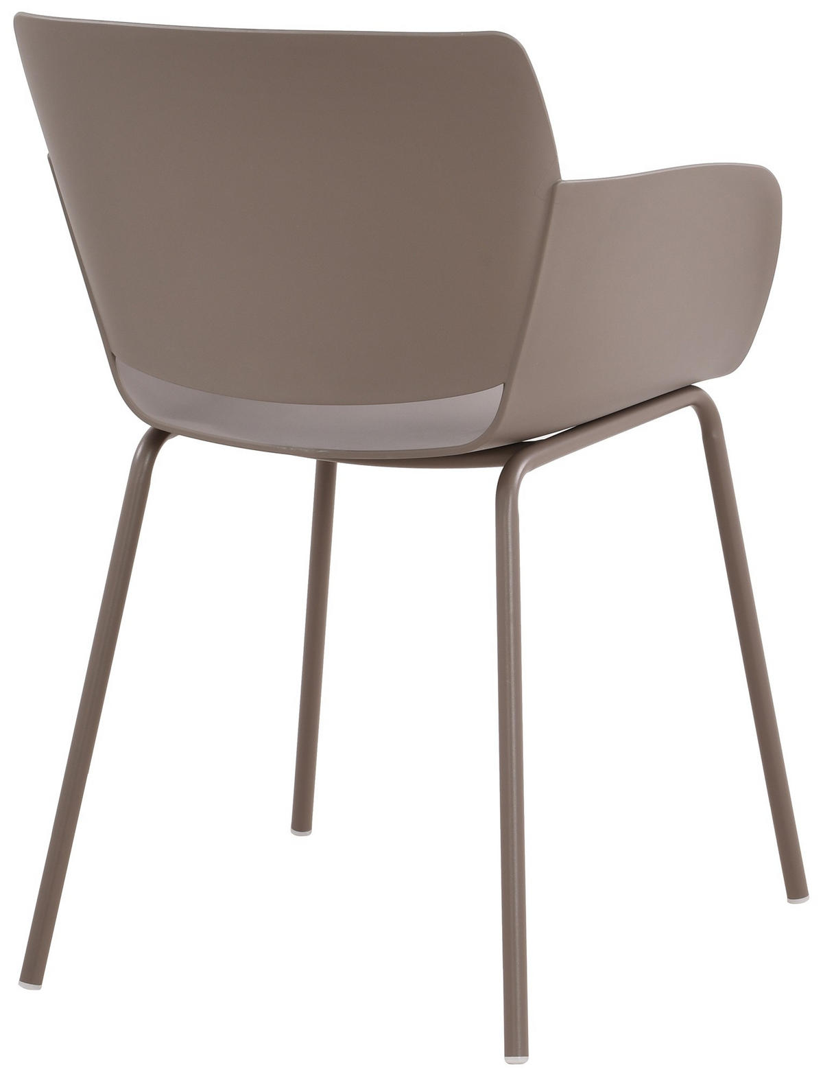STUHL Kunststoff taupe - Taupe, Kunststoff/Metall (58/80/54cm) - CLP