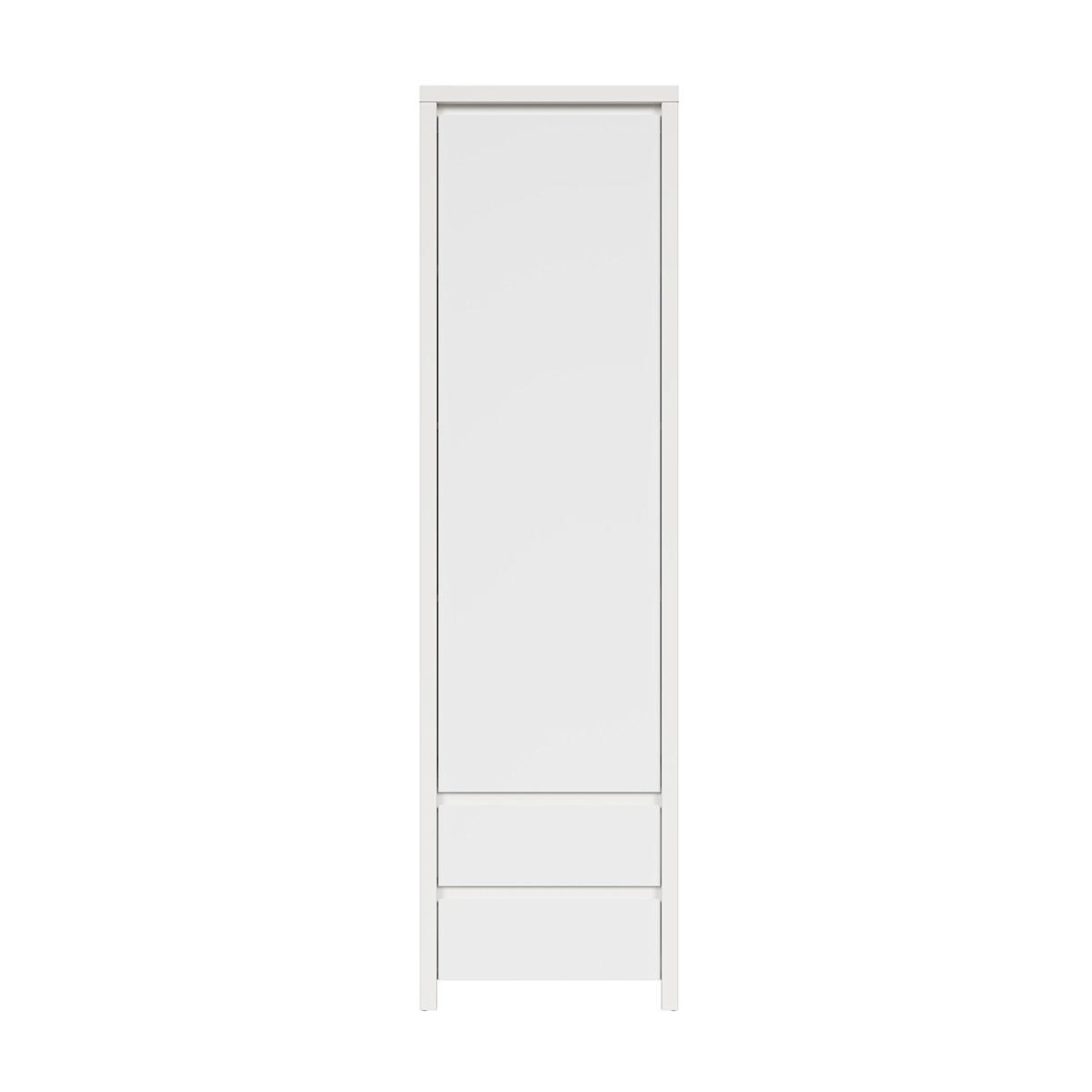 SKŘÍŇ 1DVEŘOVÁ Soren Matná bílá - bílá, kompozitní dřevo (56/200.5/40.5cm) - Petits-meubles