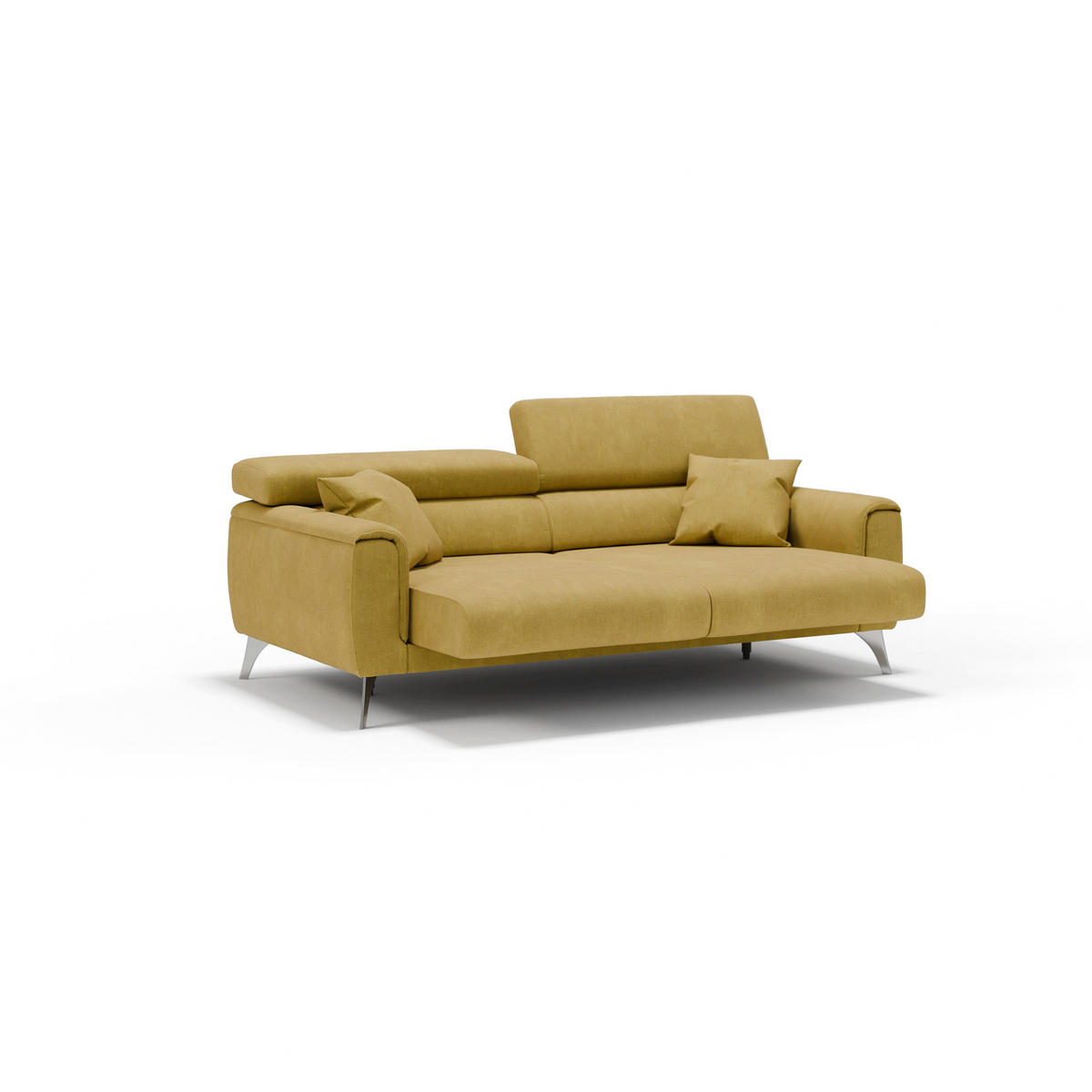 LINEARSOFA Caravaggio - Gelb, Textil (199/73/102cm) - Divani.store