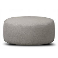 SITZHOCKER RAGGI mit 360° Drehfunktion, Hellgrau - Hellgrau, Textil (80/36/80cm) - KONSIMO®