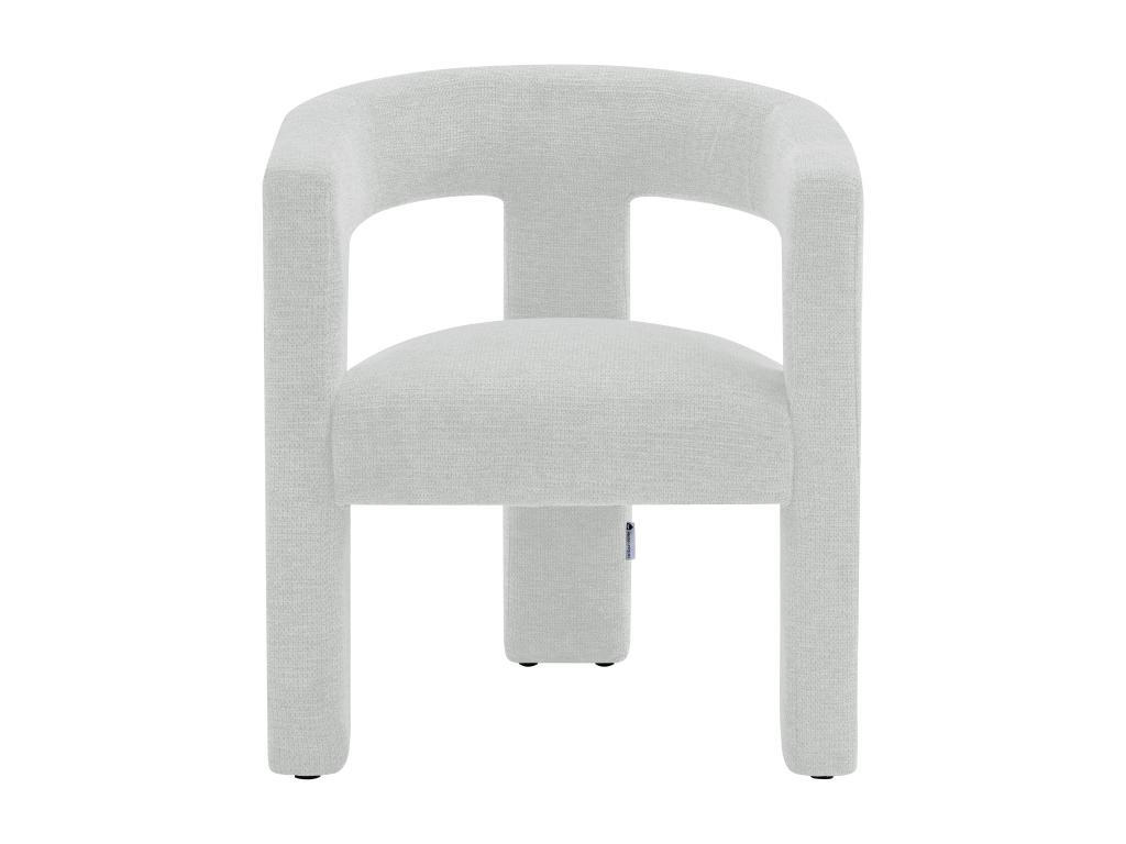 SESSEL - Strukturstoff - Weiß - FAVINA - Creme, Textil (59/75/64cm) - Vente-Unique