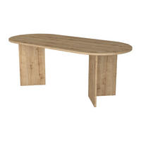 ESSTISCH 8 Personen - Holzfarben hell - TOPANIA - Naturfarben, Holz (200/90/74.7cm) - Vente-Unique