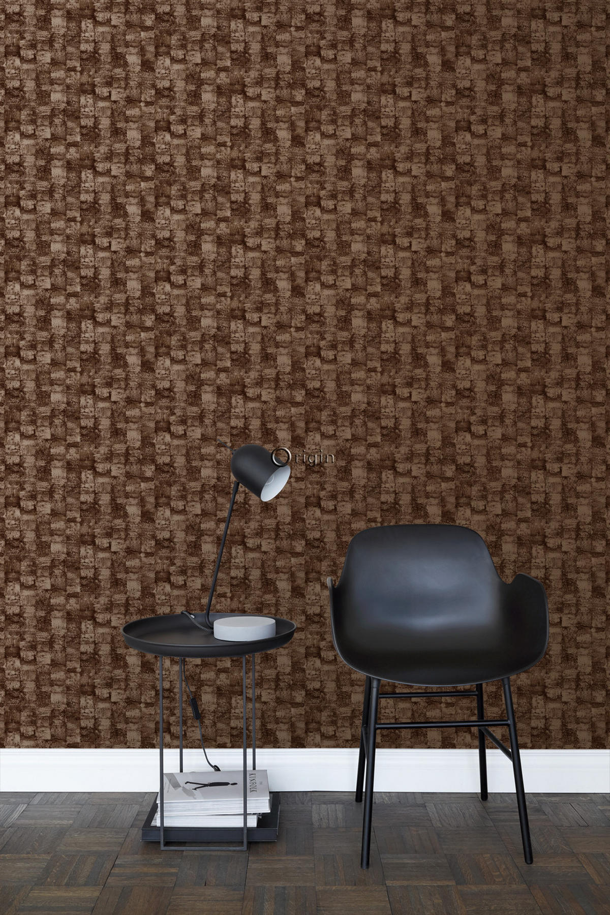 TAPETE mit feiner Struktur 53 cm x 10.05 m - Rot, Papier (53/1000cm) - Origin Wallcoverings
