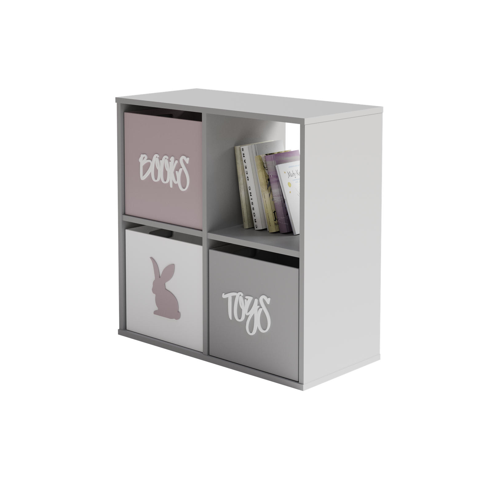 BÜCHERREGAL Loni - Weiß, Holzwerkstoff (80/80/38cm) - RAUMHIRSCH FURNITURE