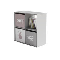 BÜCHERREGAL Loni - Weiß, Holzwerkstoff (80/80/38cm) - RAUMHIRSCH FURNITURE