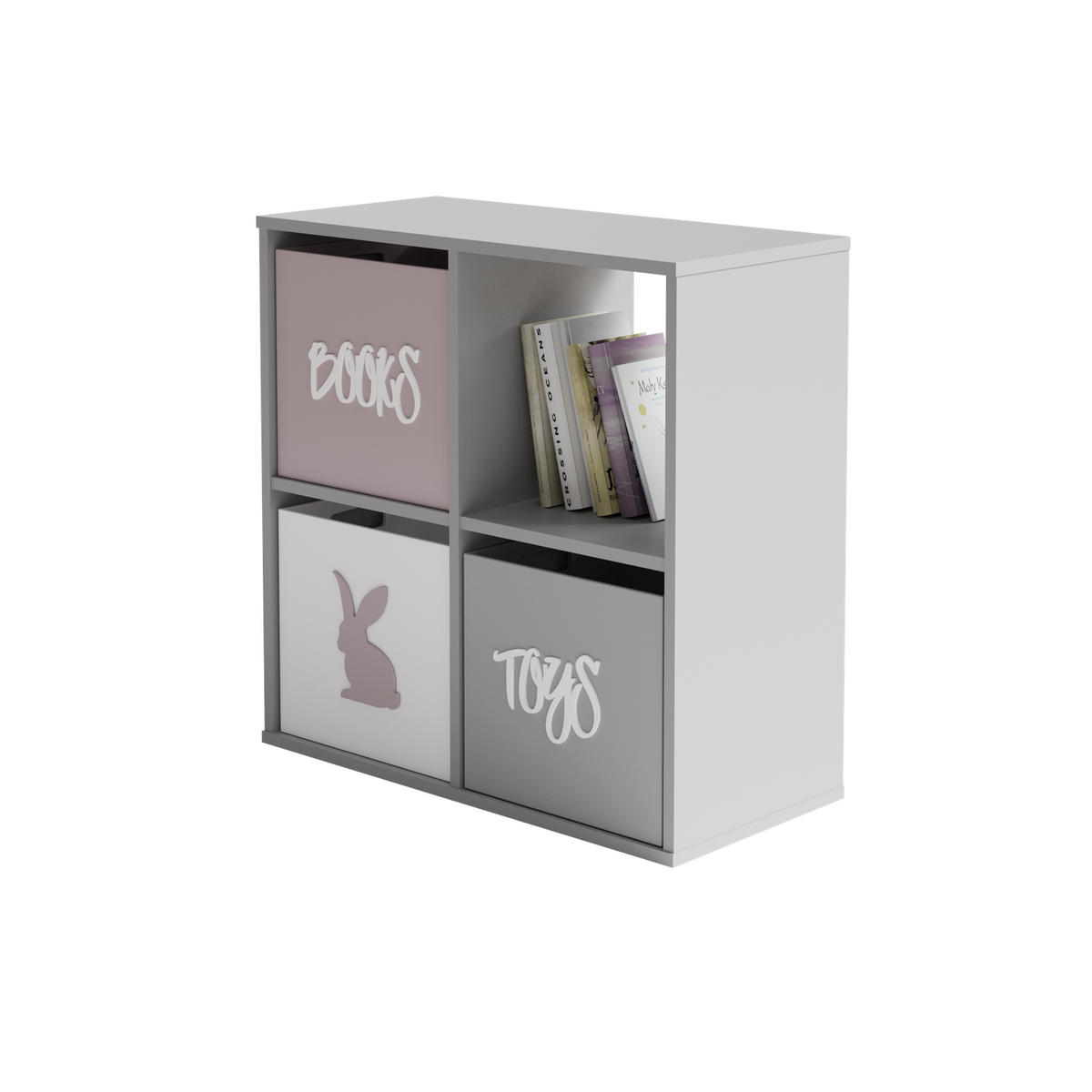 BÜCHERREGAL Loni - Weiß, Holzwerkstoff (80/80/38cm) - RAUMHIRSCH FURNITURE
