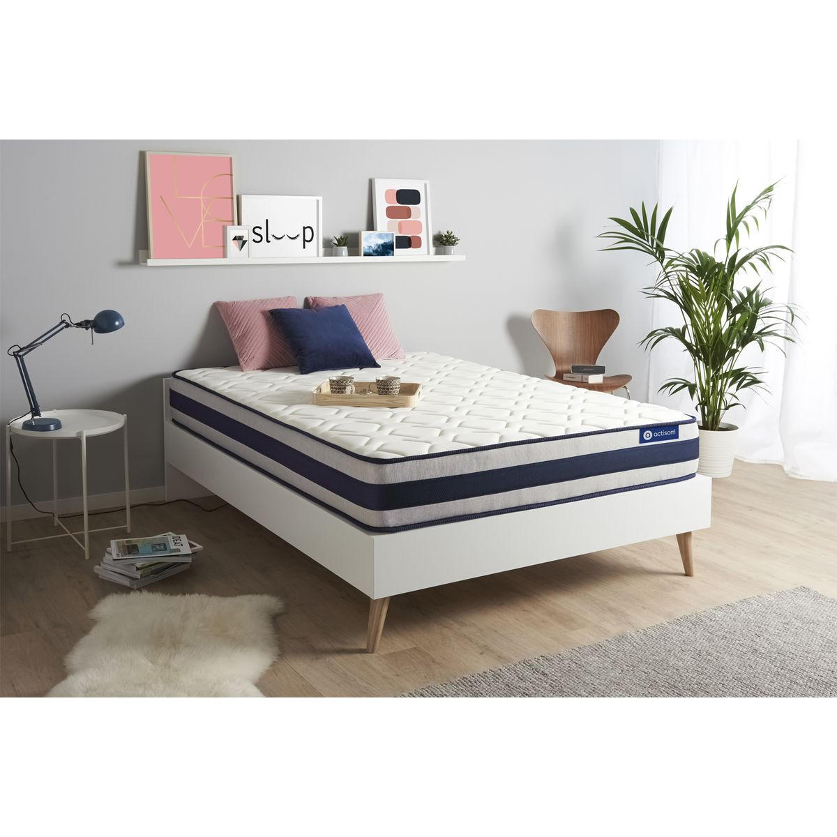 MATRATZE Actimemo ergo Memory-Schaum 150 x 195 cm h3 - Weiß, Textil (150/195cm) - ACTISOM