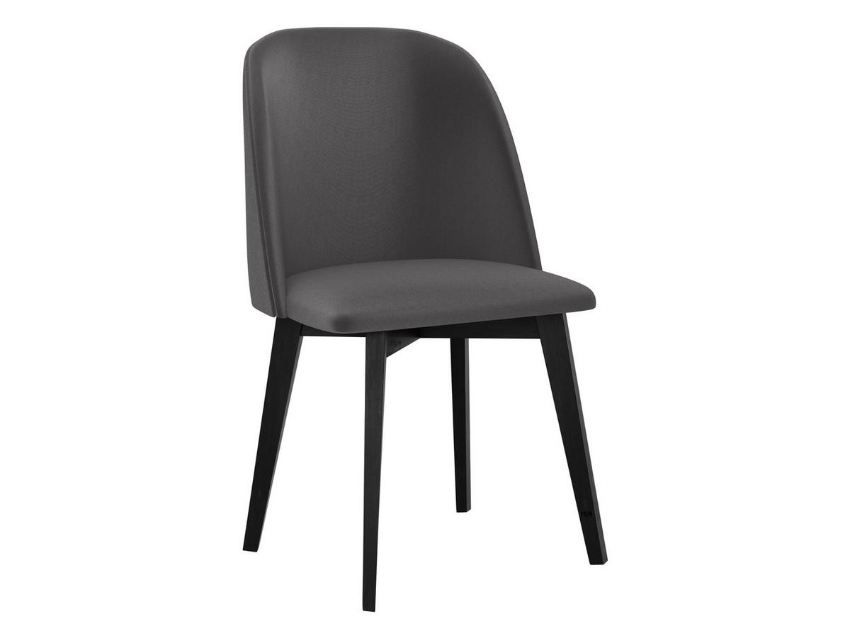 STUHL Monti 3, Holzfarbe: Schwarz - Dunkelgrau/Schwarz, Holz (48/83/55cm) - MIRJAN24