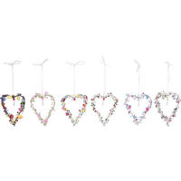 ZIERHÄNGER Herzen 6er-Set - Multicolor, Metall (9/11/1cm) - FURNARO