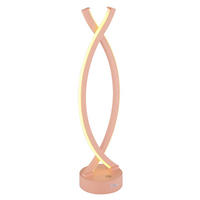 LED TISCHLEUCHTE Opal Pfirsichfarben - Orange, Kunststoff (12.5/10/41cm) - Globo Lighting