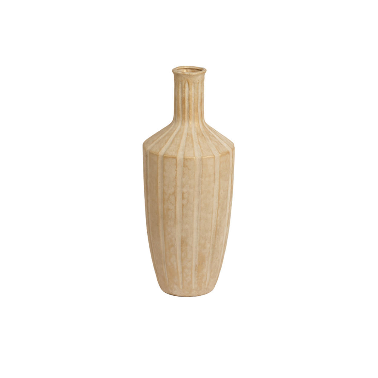 VASE Ayna - Braun - 22.5/22.5/58 cm - Braun, Keramik (58cm) - Light & Living