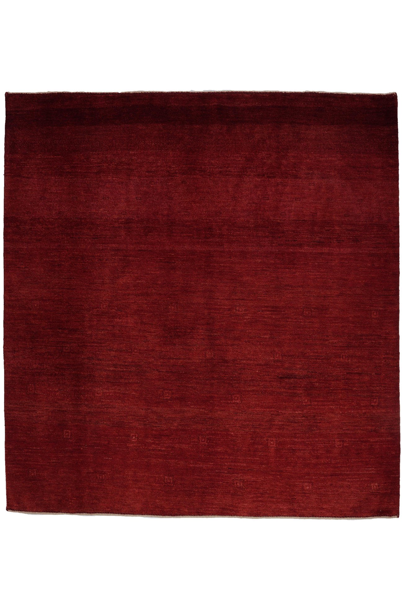 TEPPICH Rizbaf Rot 158/147 cm Schurwolle - Rot, Textil (147/158cm) - Looma