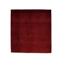 TEPPICH Rizbaf Rot 158/147 cm Schurwolle - Rot, Textil (147/158cm) - Looma