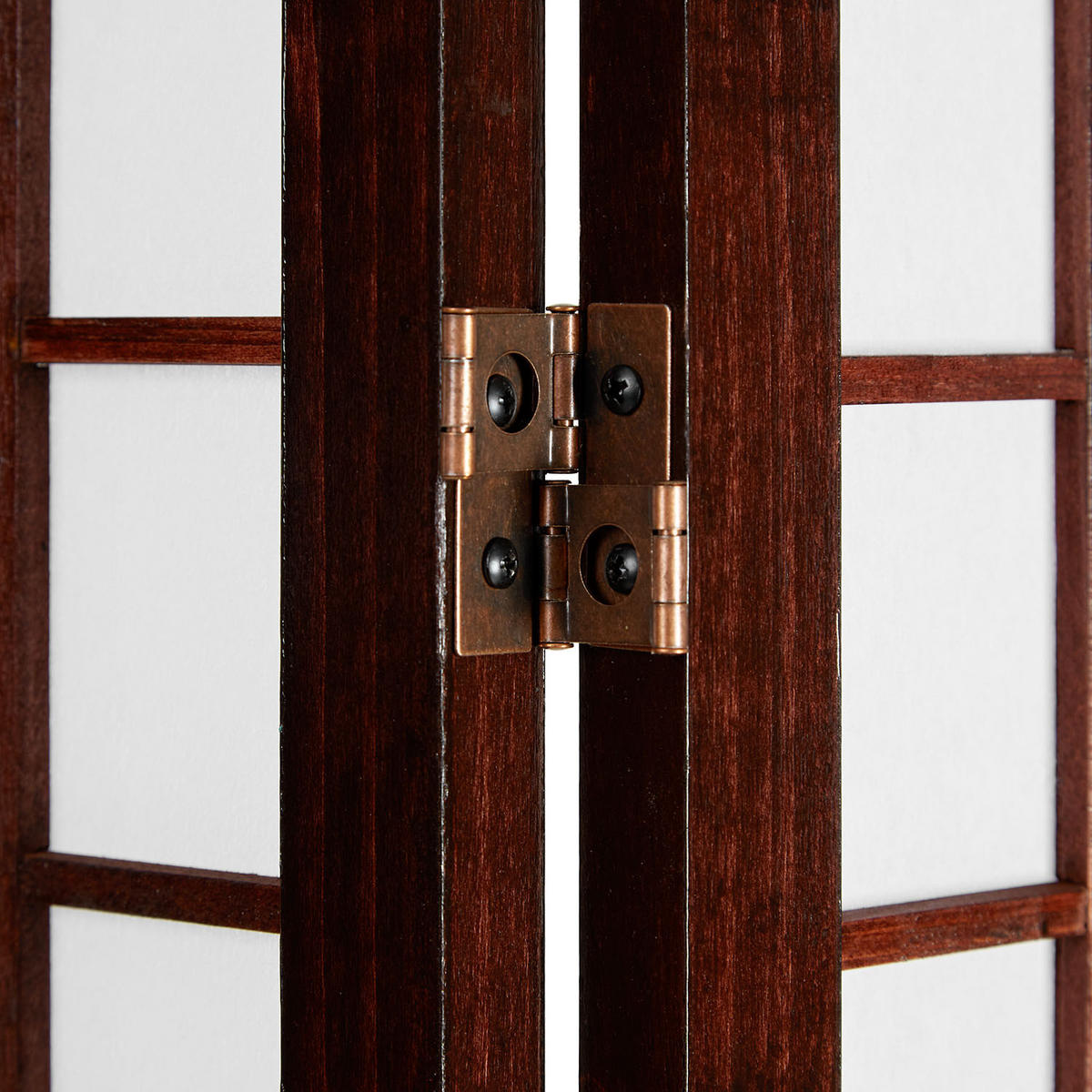 PARAVENT 6-tlg. 264/175 cm Braun Bambusstreben - Braun, Holz (264/175/2cm) - Homestyle4u