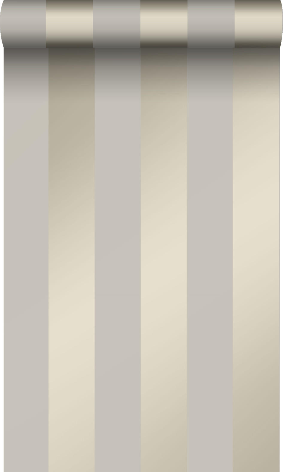 TAPETE Streifen 53 cm x 10.05 m - Braun, Papier (53/1000cm) - Origin Wallcoverings