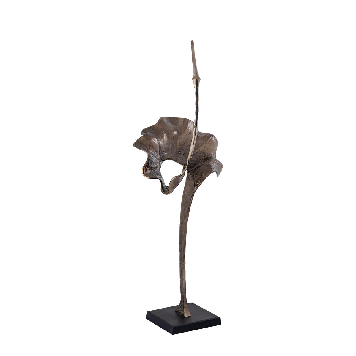 SKULPTUR Yobie Braun 48/34/124cm - Braun, Metall (34/124/48cm) - PTMD Collection