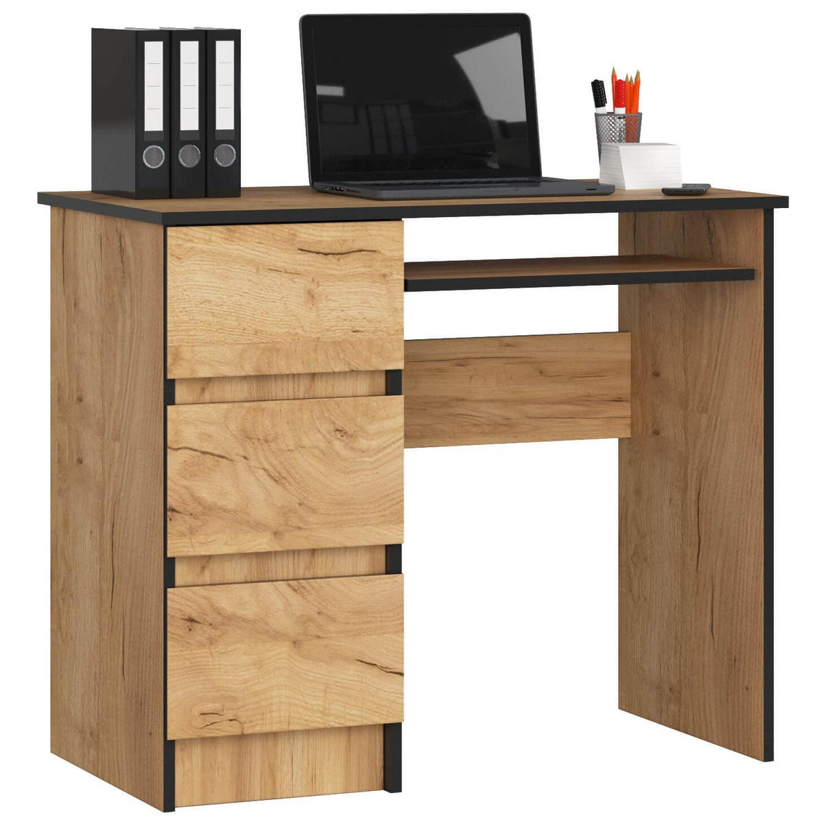 SCHREIBTISCH Eiche Craft 77/90/50 - Eiche San Remo, Holzwerkstoff (50/90/77cm) - RAUMHIRSCH FURNITURE