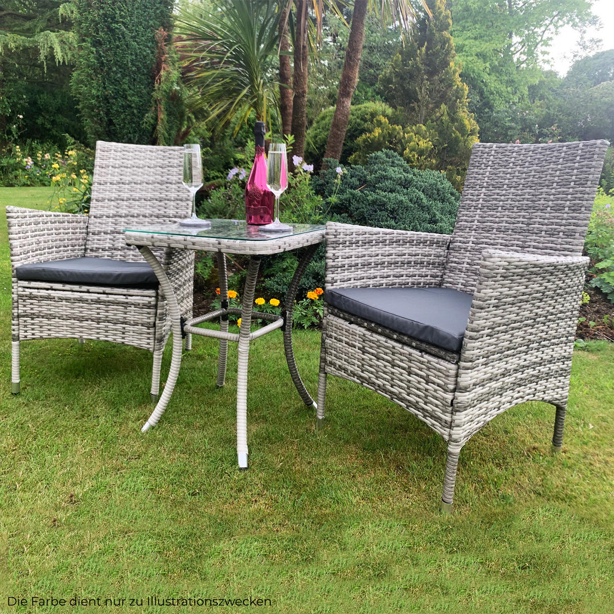 Monstershop RATTAN BISTRO SET Grau jetzt nur online XXXLutz