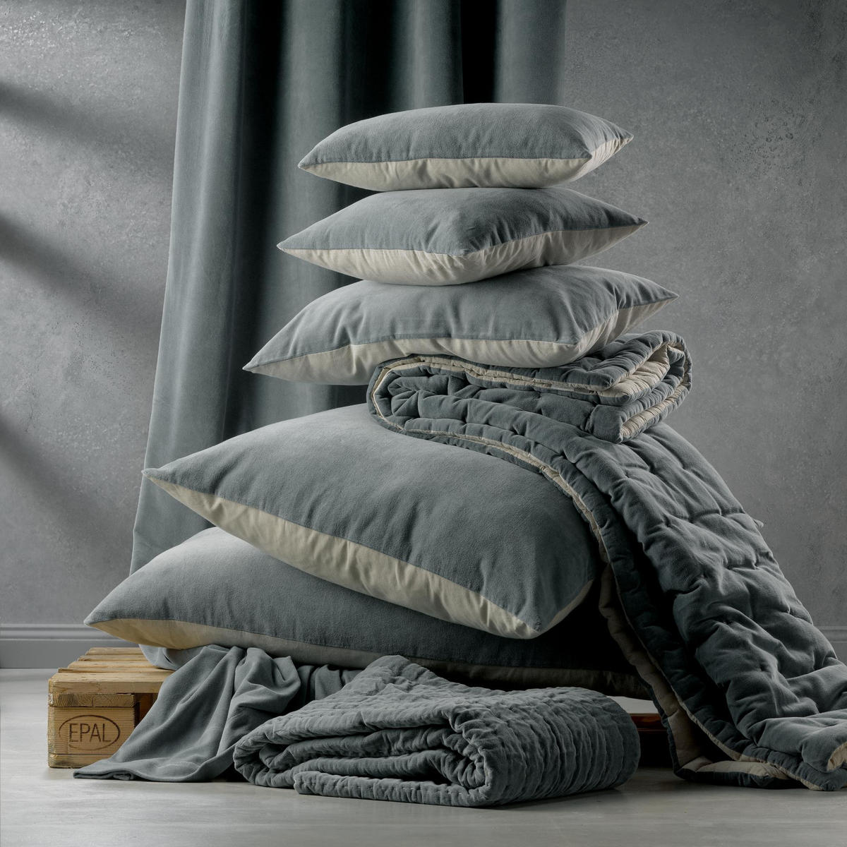 BETTÜBERWURF Elise maisgelb 240 x 260 cm - Gelb, Textil (240/260cm) - Vivaraise