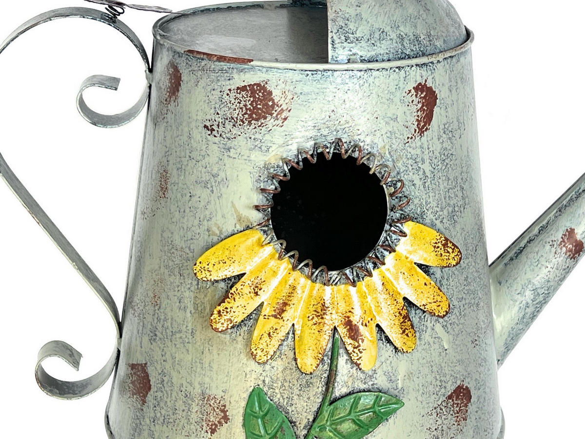 VOGELHAUS Gießkanne zum Aufhängen Metall 96255 - Grau, Metall (35/45/20cm) - DanDiBo