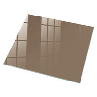 GLASPLATTE 80x60 cm – Neutralbraun - Grau, Glas (0.4/80/60cm) - ArtPrintCave