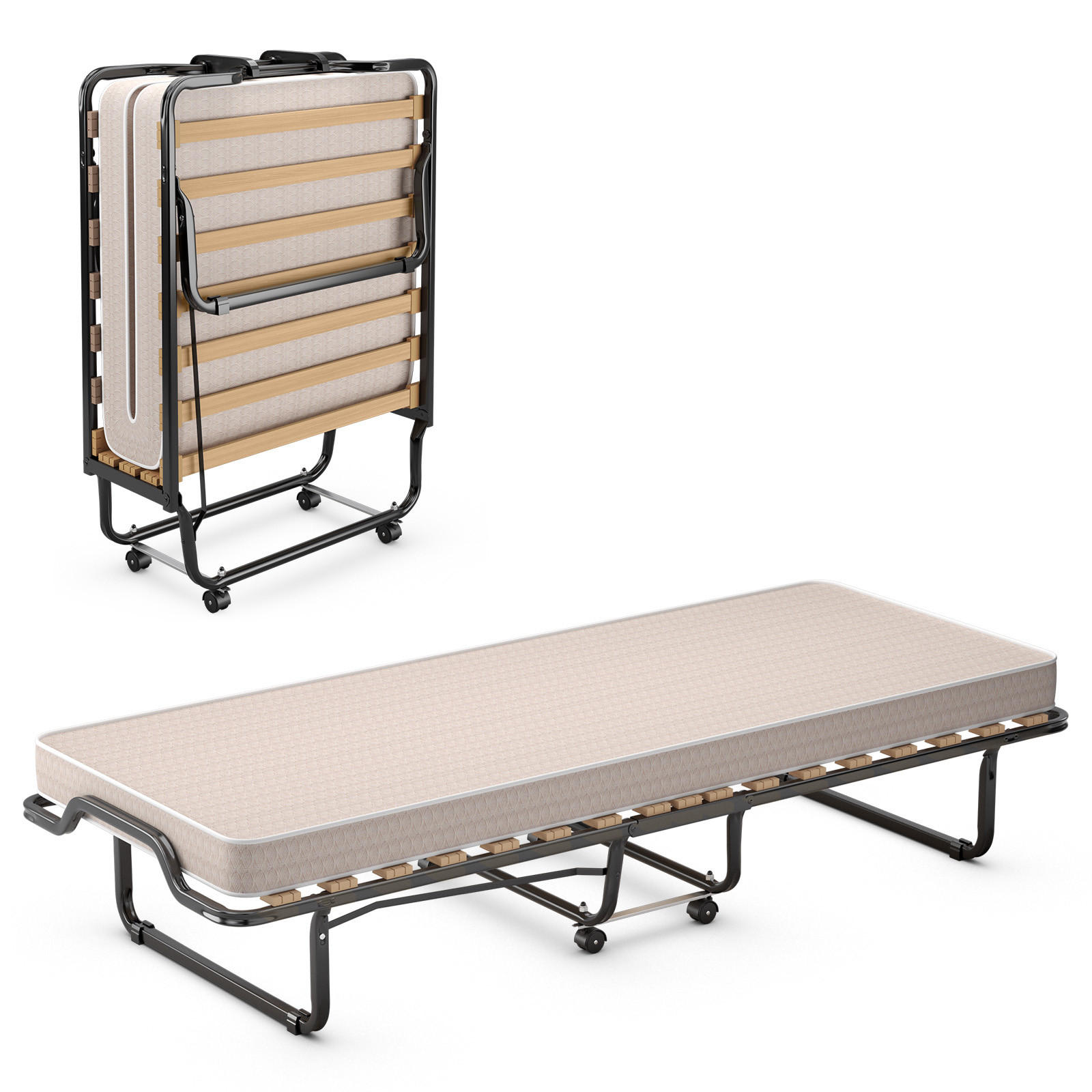 Costway Gastebett Beige