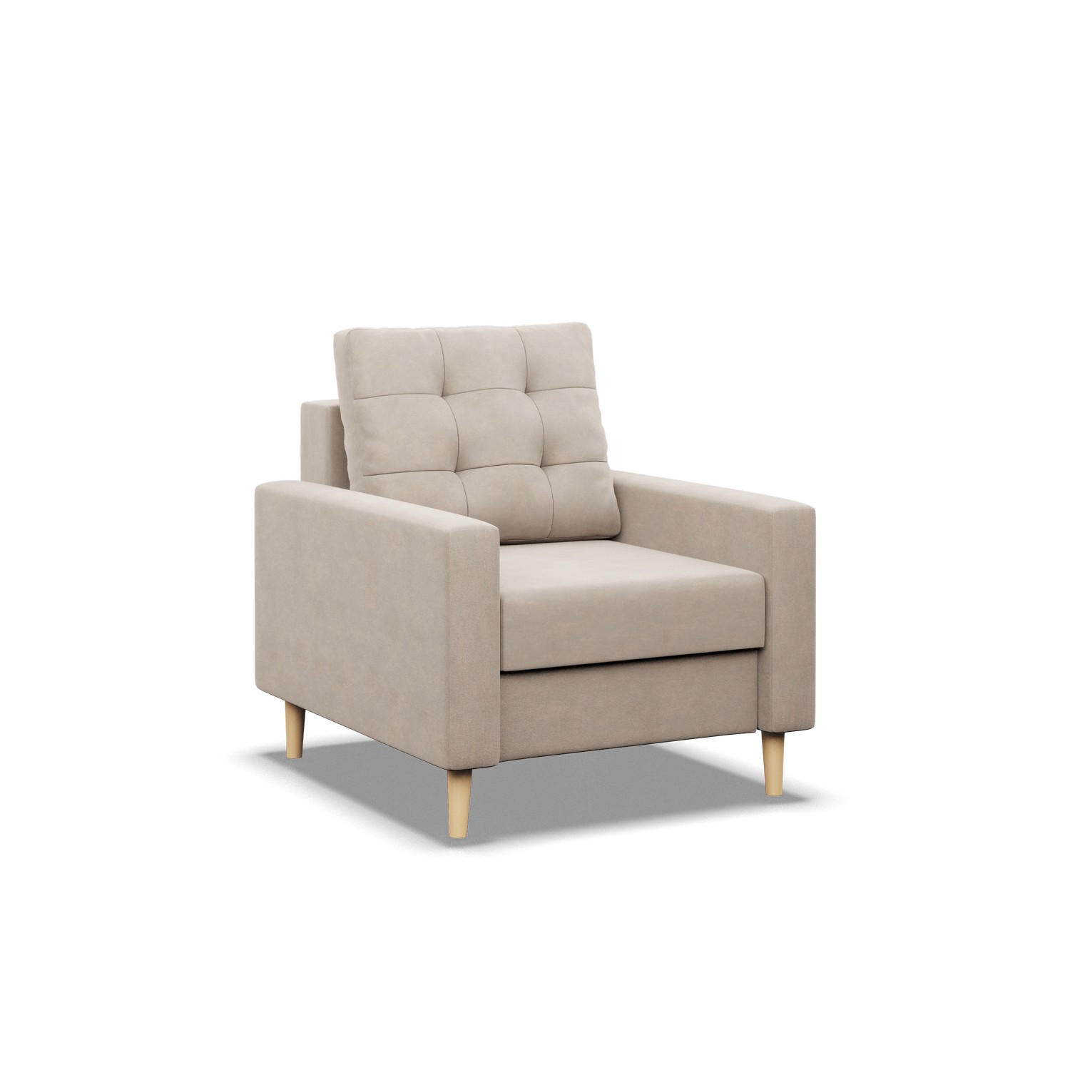 Mebligo Loungesessel Beige 75x92x92 cm
