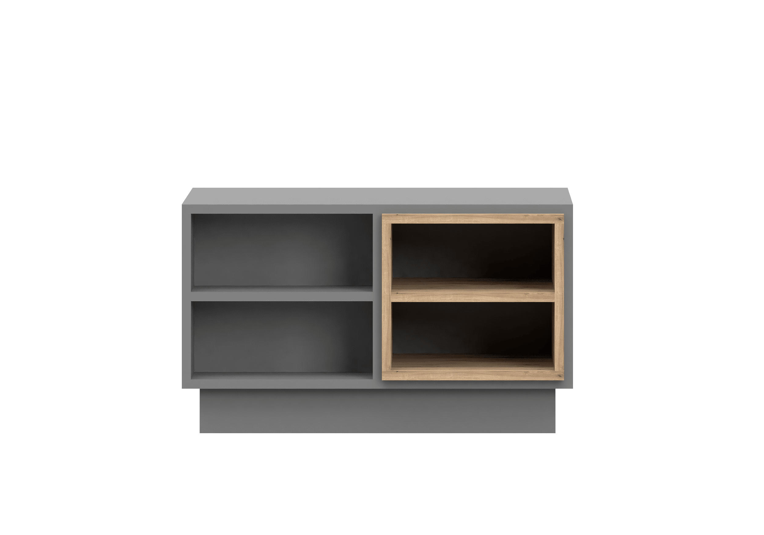 COUCHTISCH - Kaffeetisch Reyla Grau - Grau, Holzwerkstoff (75/120/50cm) - Möblo