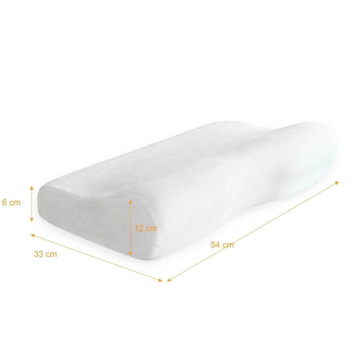 KOPFKISSEN, ERGONOMISCH CONFORT PLUS 54/33 CM - Ecru, Textil (33/54cm) - INPHYSIO