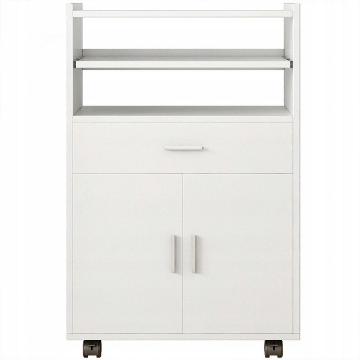 SERVIERWAGEN, weiß 59/40/92 cm - Weiß, Holzwerkstoff (59/92/40cm)