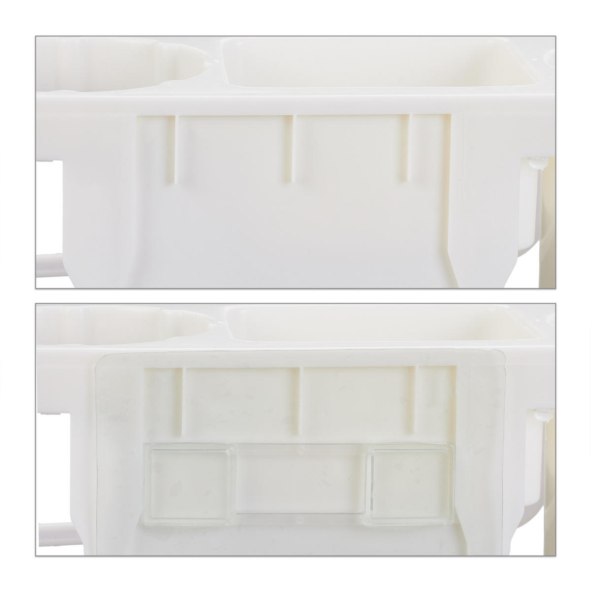 FÖHN-HALTERUNG - Weiß, Kunststoff (30/9/10.5cm) - Relaxdays