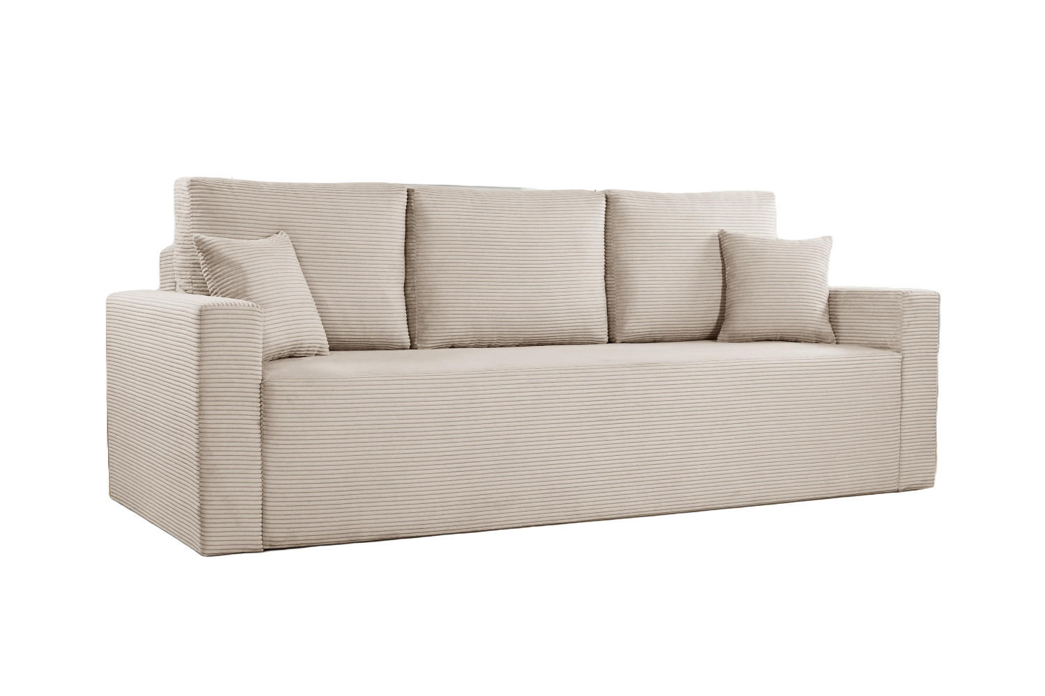 SCHLAFSOFA ZOOM Mit Bettkasten Stoff Zoom Perle - Ecru, Holz/Textil (227/90/92cm) - Kaiser Möbel