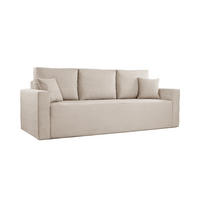 SCHLAFSOFA ZOOM Mit Bettkasten Stoff Zoom Perle - Ecru, Holz/Textil (227/90/92cm) - Kaiser Möbel
