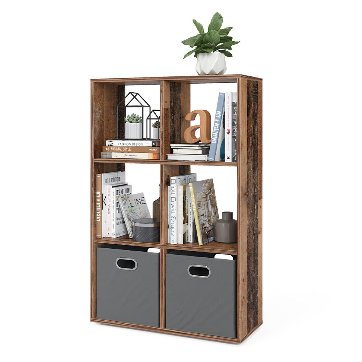 RAUMTEILER Antikholz 72 x 107.8 cm - Alteiche, Holzwerkstoff (72/107.8/29cm) - Vicco