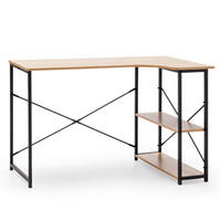 SCHREIBTISCH 120/73/75 Juani schwarz - Schwarz, Holzwerkstoff (73/120/75cm) - VS Venta-stock