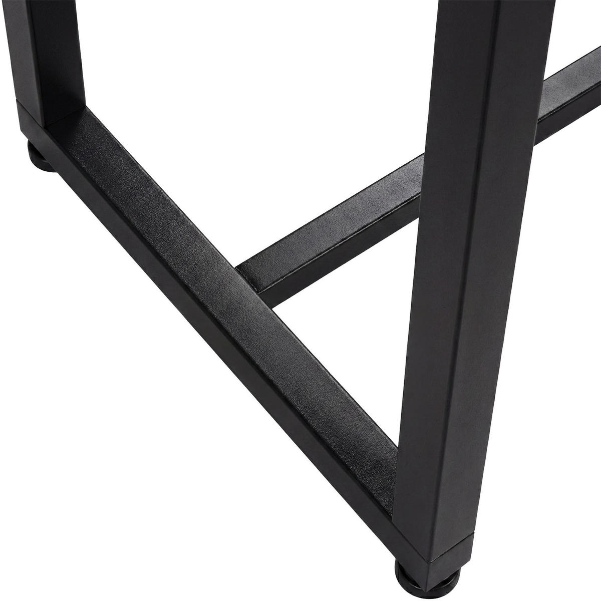 HANDTUCHHALTER eckig 40/25/90 cm Metall Schwarz - Schwarz, Metall (40/90/25cm) - CLP