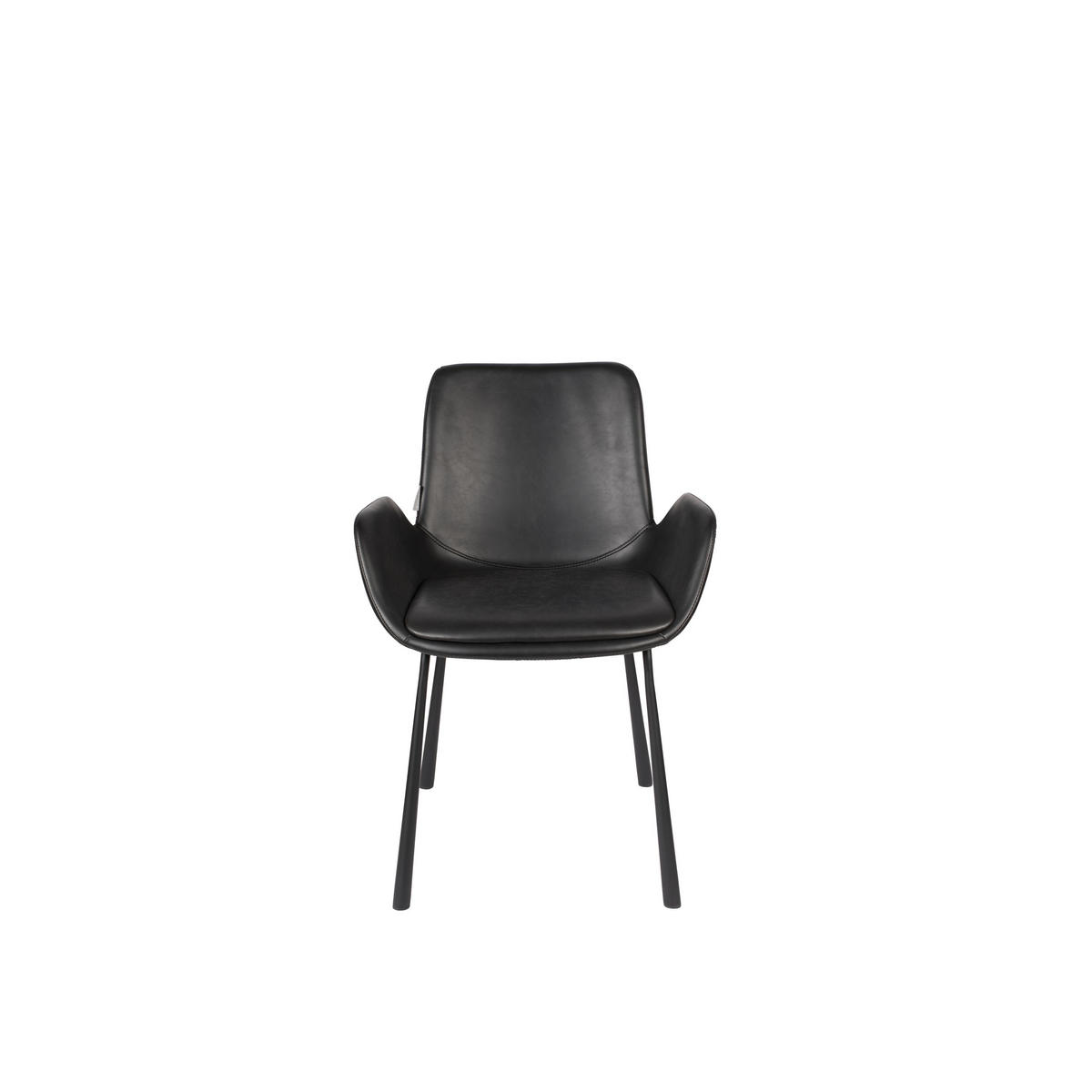 ESSZIMMERSTUHL Brit LL Schwarz - 2 er Set - Schwarz, Kunststoff (59/79/62cm) - Zuiver
