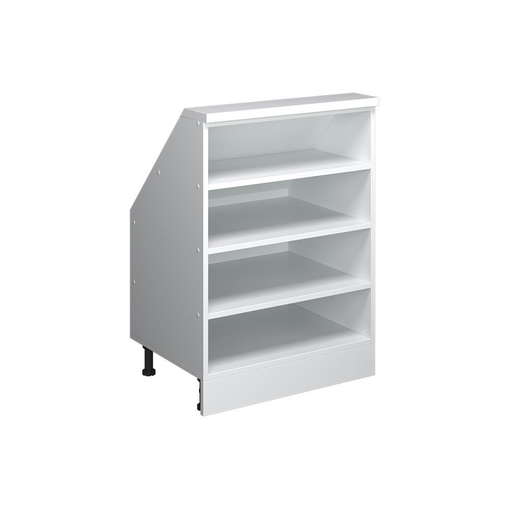 Vicco Küchenschrank Weiß, Weiß 60x83.8x46 cm