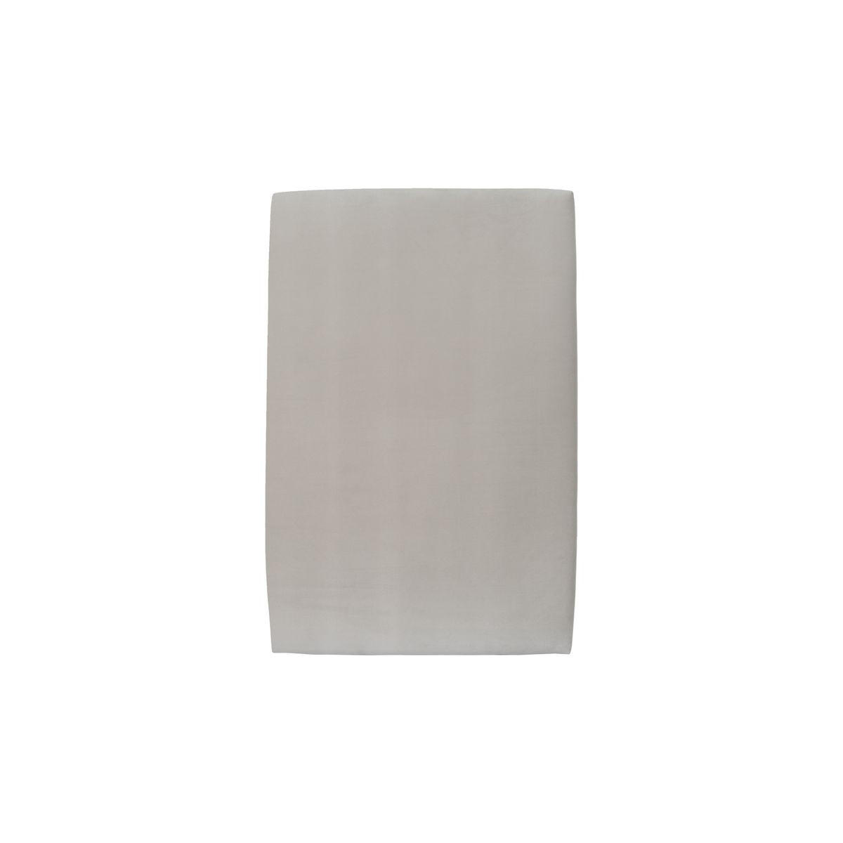 KOPFTEIL gepolstertes – hellgrauer Samtstoff - 90 cm - Beige/Hellgrau, Karton/Holz (90/120/10cm) - Sommeil de Plomb