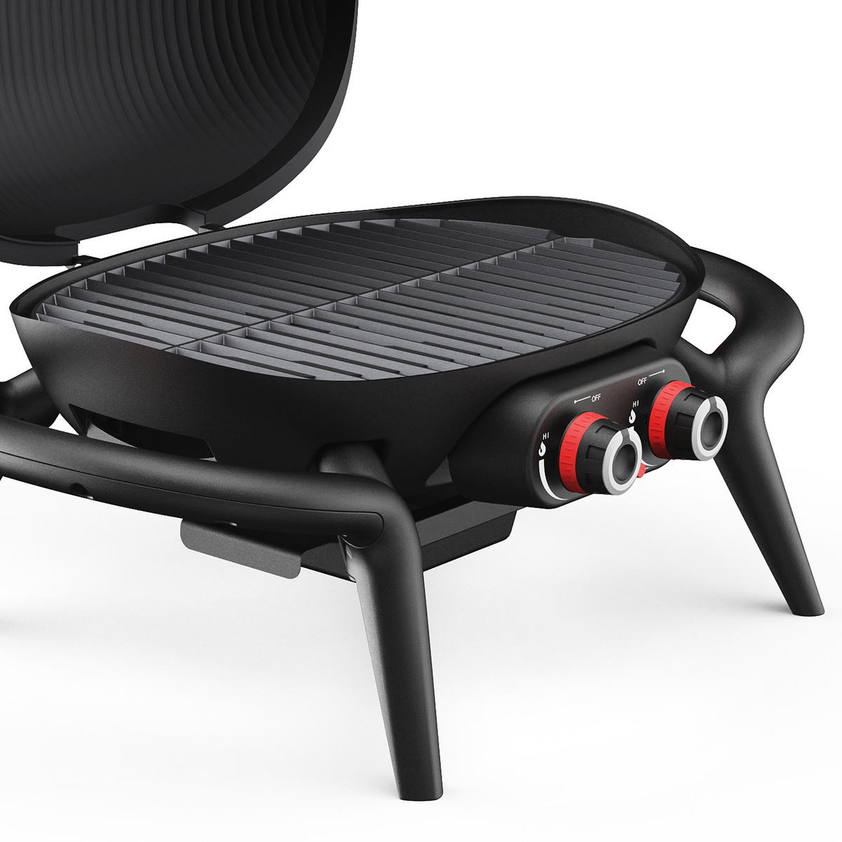 TISCHGRILL KENAI Set Schwarz - Schwarz, Kunststoff/Metall (73/38/50cm) - TAINO