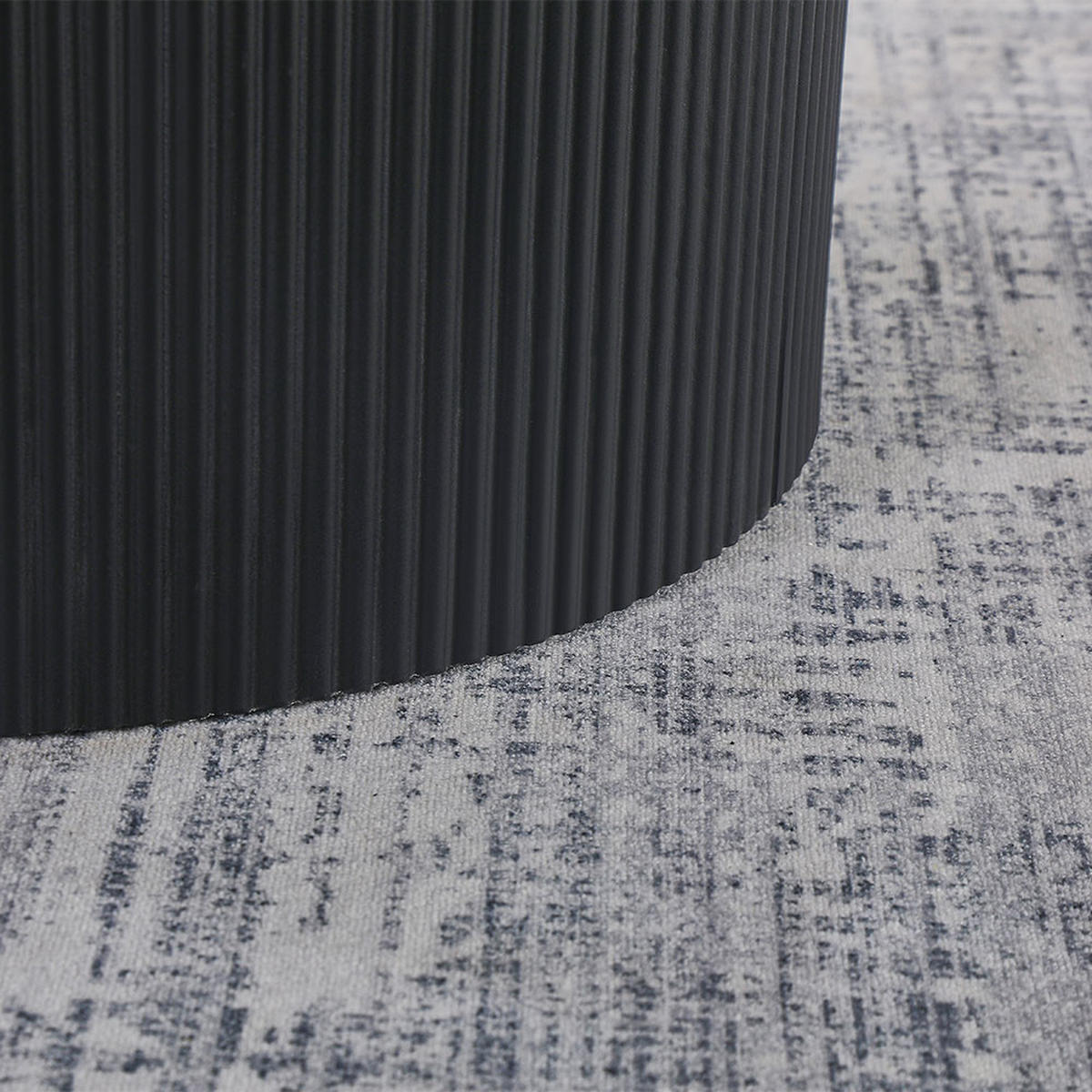 ESSTISCH CAMILLO - Dark Oak, 120 cm - Schwarz, Holzwerkstoff/Textil (120/120/75cm) - Home Deluxe