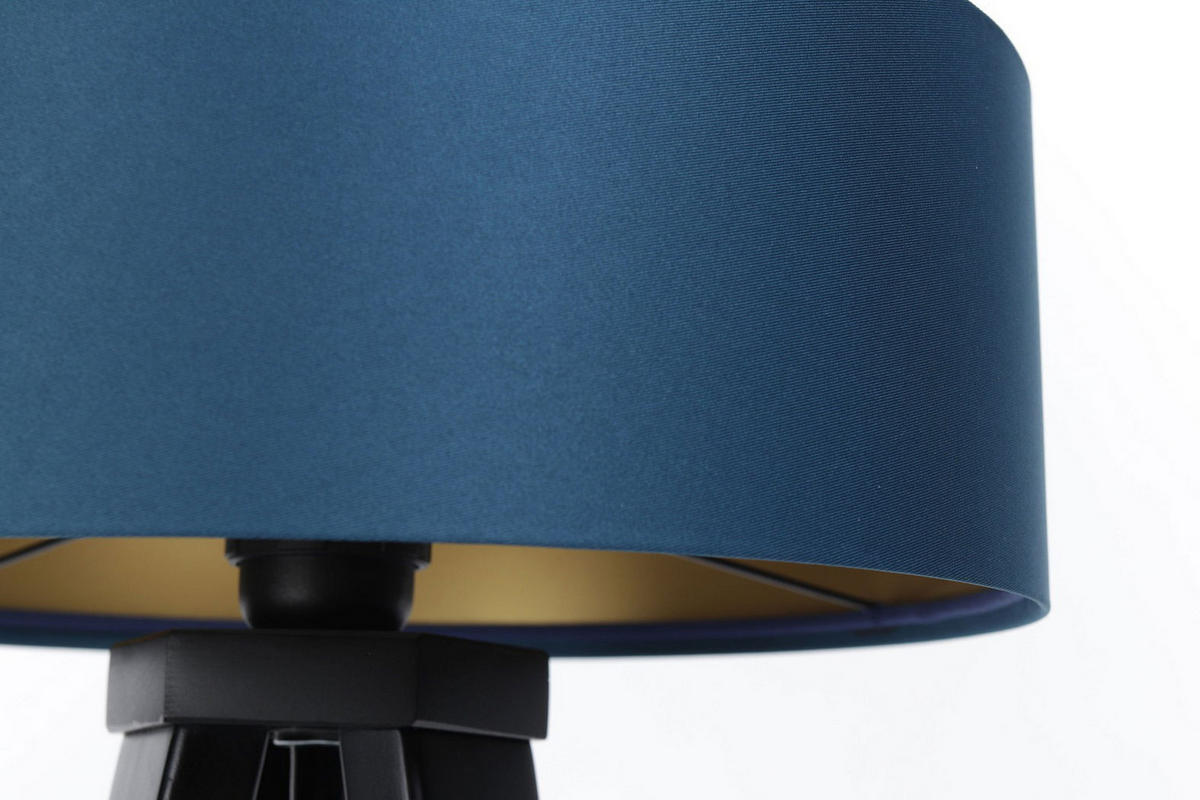 TISCHLAMPE Blau 30/45 cm - Goldfarben, Kunststoff (30/0.7/45cm) - ONZENO