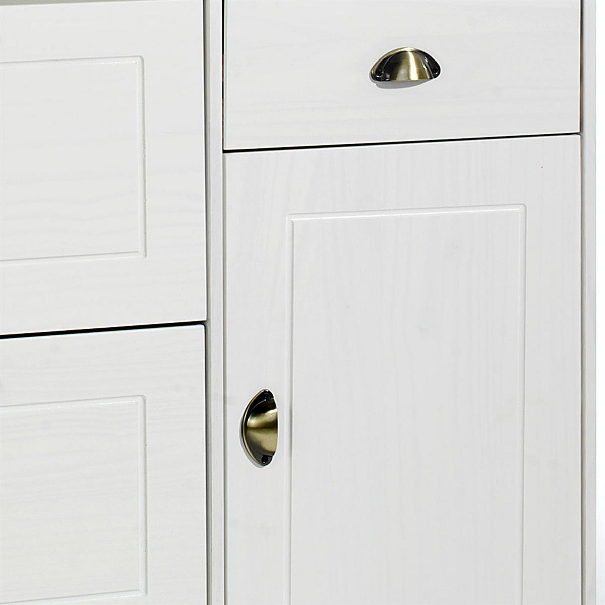 SCHUHSCHRANK COLMAR - Weiß, Holz (106/85/32cm) - IDIMEX