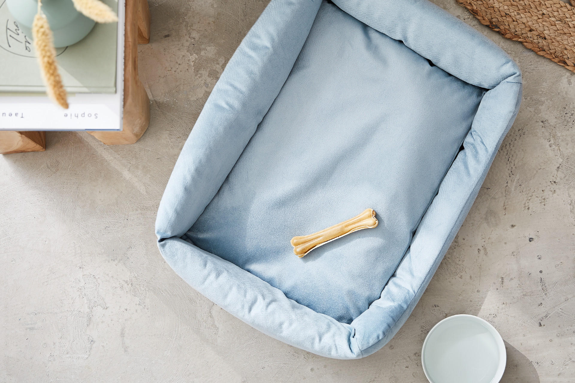 Hundebett im Skandi-Look